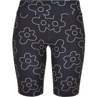 URBAN CLASSICS Radlerhose "Urban Classics Damen Ladies High Waist AOP Tech Cycle Shorts" von Urban Classics