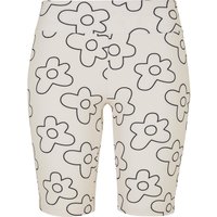 URBAN CLASSICS Radlerhose "Urban Classics Damen Ladies High Waist AOP Tech Cycle Shorts" von Urban Classics