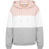 URBAN CLASSICS Rundhalspullover "Urban Classics Damen Ladies Oversize 3-Tone Hoody", (1 tlg.) von Urban Classics