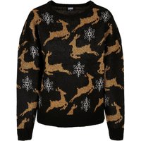 URBAN CLASSICS Rundhalspullover "Urban Classics Damen Ladies Oversized Christmas Sweater", (1 tlg.) von Urban Classics