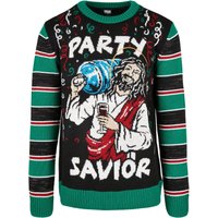 URBAN CLASSICS Rundhalspullover "Urban Classics Herren Savior Christmas Sweater", (1 tlg.) von Urban Classics