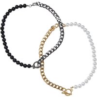 URBAN CLASSICS Schnürsenkel "Urban Classics Unisex Half Pearl Exchangable Necklace 2-Pack" URBAN CLASSICS Schnürsenkel "Urban Classics Unisex Half Pearl Exchangable Necklace 2-Pack" von Urban Classics
