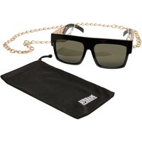URBAN CLASSICS Sonnenbrille "Urban Classics Unisex Sunglasses Zakynthos with Chain" von Urban Classics