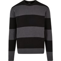 URBAN CLASSICS Rundhalspullover "Urban Classics Herren Heavy Oversized Striped Sweatshirt", (1 tlg.) von Urban Classics