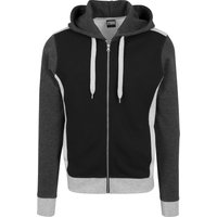 URBAN CLASSICS Sweatjacke "Urban Classics Herren 3- Tone Sweat Zip Hoody", 1 Stk. von Urban Classics