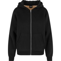URBAN CLASSICS Sweatjacke "Urban Classics Ladies Bonded Sherpa Zip Hoody" von Urban Classics
