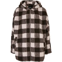 URBAN CLASSICS Winterjacke "Urban Classics Damen Ladies Hooded Oversized Check Sherpa Jacket", (1 St.), mit Kapuze von Urban Classics