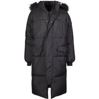 URBAN CLASSICS Winterjacke "Urban Classics Damen Ladies Oversize Faux Fur Puffer Coat", (1 St.), mit Kapuze von Urban Classics