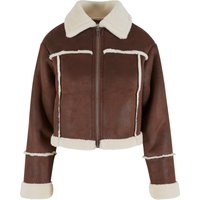 URBAN CLASSICS Winterjacke "Urban Classics Ladies Shearling Jacket", (1 St.), mit Kapuze von Urban Classics