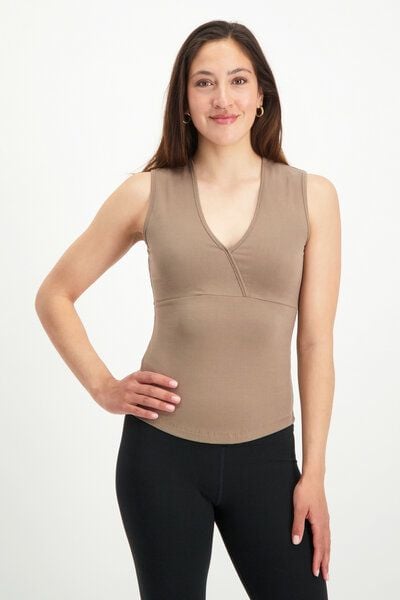 Urban Goddess Yoga Top Namaste mit V-Ausschnitt – Bio-Baumwolle von Urban Goddess