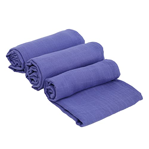 Urban Kanga Spucktücher Baby Mulltücher Musselin Tuch 70 X 70 cm Ökotex - 3er-Pack (Iris) von Urban Kanga