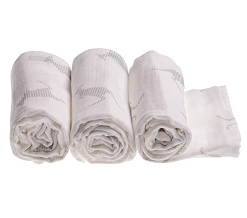 Urban Kanga Spucktücher Baby Mulltücher Musselin Tuch 70 X 70 cm Ökotex - 3er-Pack (Grey Kanga) von Urban Kanga