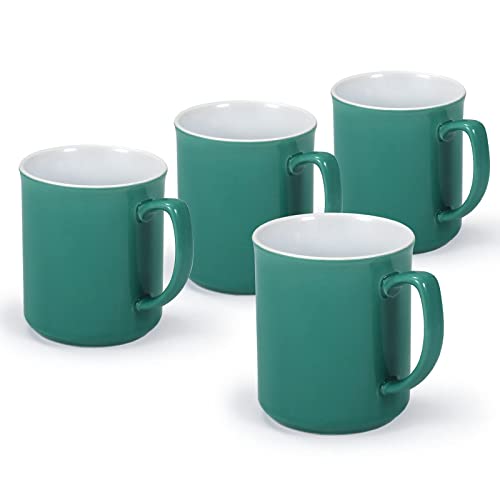4 x Teetasse Chelsea Kaffeebecher Teebecher Coffee Mug Becher Tasse Kaffeetasse Set aus Porzellan 300ml (Türkis) von Urban Lifestyle