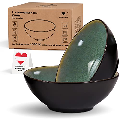 Ramen Schüssel Set 2 Keramik 20cm 900-1000ml Suppenschale Salatschüssel Pho Suppe Schüssel Bowl Ramen Nudeln Müslischalen A-B Ware eventuell mit kleinen Glasurfehlern Pho Suppe Bowl Schüssel (Grün) Ramen Schüssel Set 2 Keramik 20cm 900-1000ml Suppenschale Salatschüssel Pho Suppe Schüssel Bowl Ramen Nudeln Müslischalen A-B Ware eventuell mit kleinen Glasurfehlern Pho Suppe Bowl Schüssel (Grün) von Urban Lifestyle