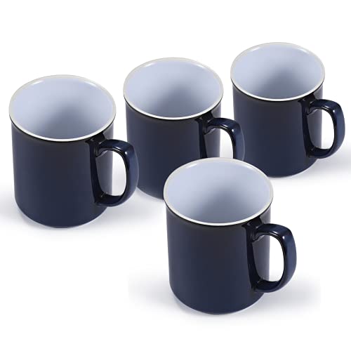 Tassenset 4 x Teetasse Chelsea Kaffeebecher Teebecher Coffee Mug Becher Tasse Kaffeetasse Set 300ml (Marinblau) Henkelbecher Glühweinbecher Teegeschirr Kaffeegeschirr von Urban Lifestyle