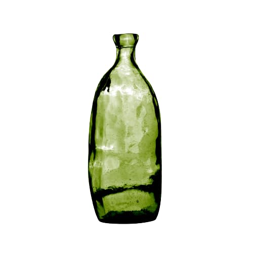 NATURAL LIVING VASE LEA 3L SMARAGD AUS RECYCELTEM Glas Durchmesser 13CM X H35CM von Urban Living