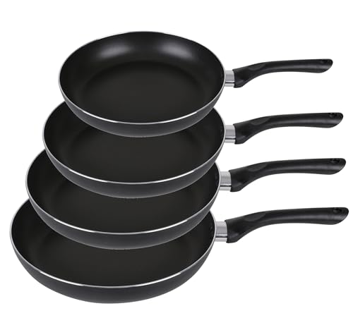 Urban Living Chef Traiteur4-tlg. Bratpfannen-Set mit Antihaftbeschichtung Antihaft-Induktionsbratpfanne (24+26+28+30 cm) von Urban Living