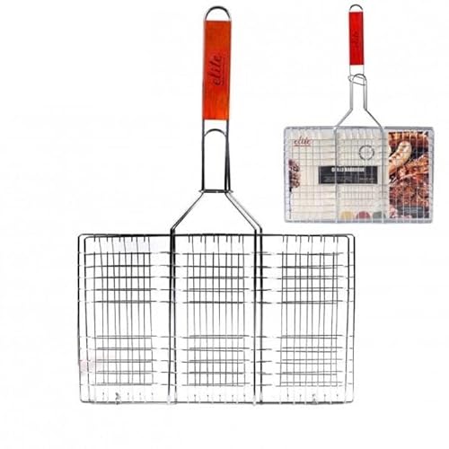 Urban Living Elite GRILLROST MIT STIEL AUS NATURHOLZ 34X50CM von Urban Living