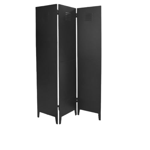 Urban Living INDUSTRIEL SCHWARZ PARAVENT EN Metal 3 PANNEAUX 120XH170CM von Urban Living