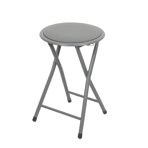 Urban Living Klapphocker Klapp-Hocker Küchenhocker Klappstuhl Sitzhocker Grau von Urban Living