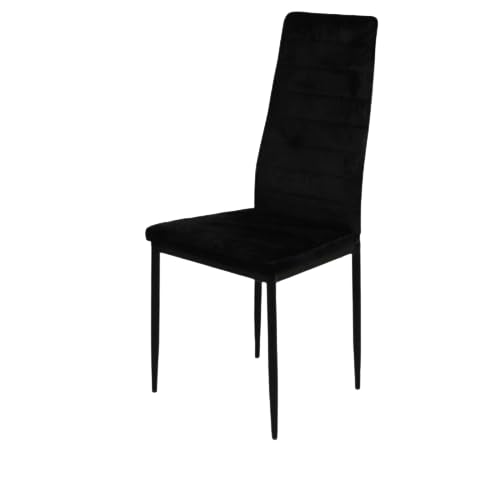 Urban Living „Jack“ SCHWARZER SAMTSTUHL 42,5X49XH98CM von Urban Living