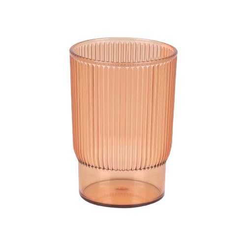 Urban Living Samba Kunststoffglas, 350 ml, Durchmesser 7,7 cm x Höhe 11 cm, Terracotta von Urban Living