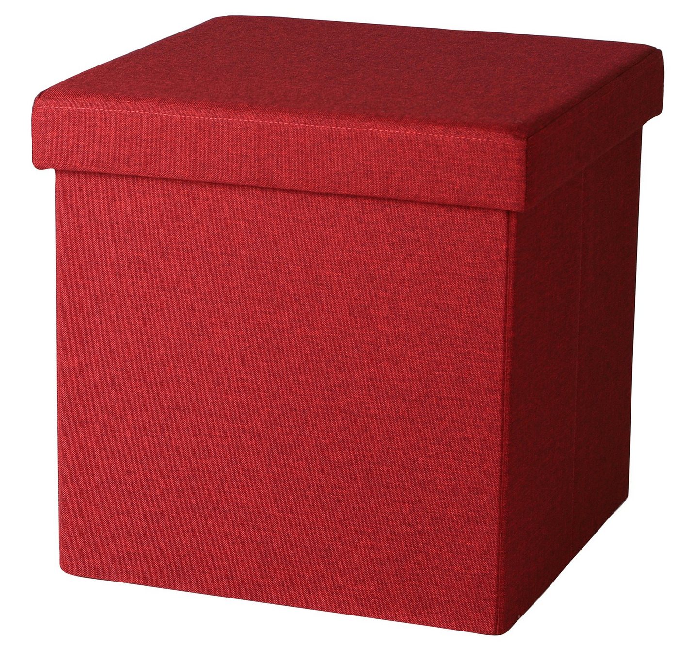 Urban Living Sitzwürfel Sitzhocker Sitzwürfel Aufbewahrungsbox Tissu, mit Stauraumfach hoher Sitzkomfort von Urban Living