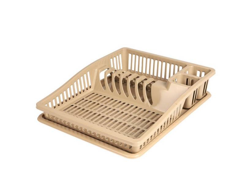 Urban Living Trockenständer Geschirrablage Ablagekorb Trockengestell Abtropfgitter, 38,5 x 31 x 8 cm Geschirrständer mit Abtropfschale von Urban Living