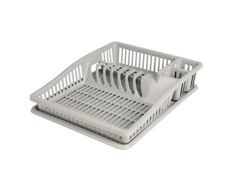 Urban Living Trockenständer Geschirrablage Ablagekorb Trockengestell Abtropfgitter, 38,5 x 31 x 8 cm Geschirrständer mit Abtropfschale von Urban Living