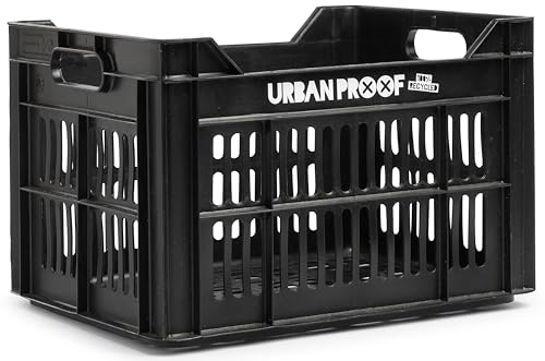 Urban Proof Recycled Bicycle Crate (recycelter Korb), 30 l, Unisex, Erwachsene, Schwarz, Einheitsgröße von Urban Proof
