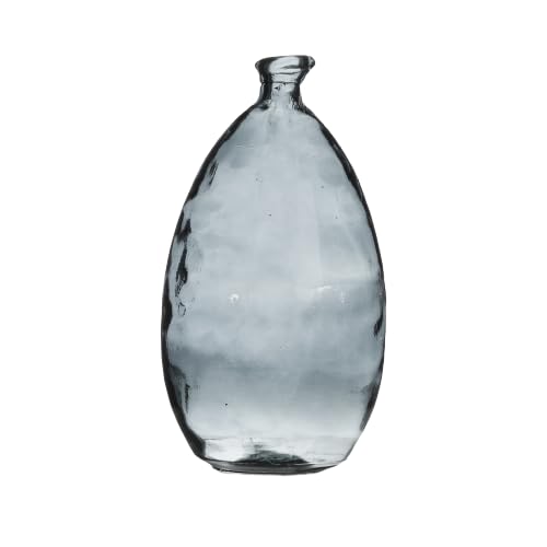 NATURAL LIVING VASE Lou 3,4L Quarz AUS RECYCELTEM Glas D17CM X H30CM von NATURAL LIVING