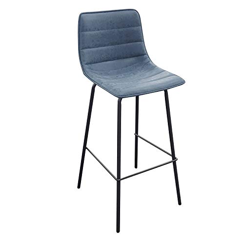 Urban living Brooklyn Industrie-Barhocker, Höhe 92 cm, Blau von Urban living