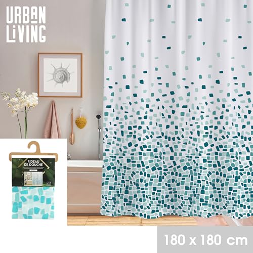 Urban living DUSCHMANAGER AUS Kunststoff MIT 12 Ringen Design MOZAÁK 180X180CM von Urban living