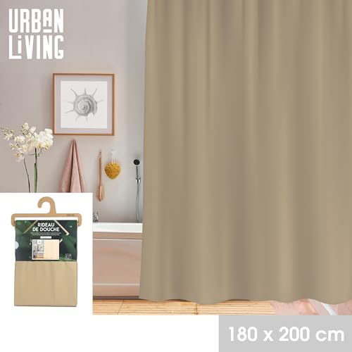 Urban living "Desert Kunststoff-DUSCHMANAGER MIT 12 Ringen 180X200CM von Urban living