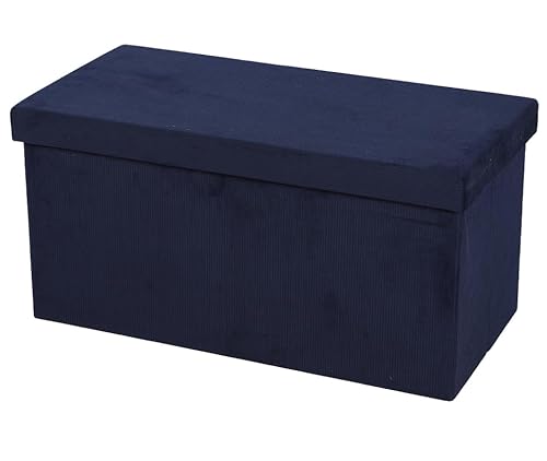 Urban living Kube Aufbewahrungsbox, Stoff, blau, B0CHK2C1LT von Urban living