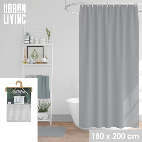 Urban living "Nomad Grey Jacquard-DUSCHMANTEL 12 Ringe 180X200CM 110GM von Urban living