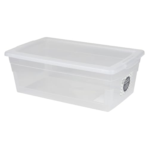 Urban living Suzie Aufbewahrungsbox aus Kunststoff, 6 l, mit Deckel, 34 x 21 x 12 cm von Urban Living