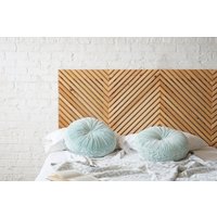 The Gipfel Kopfteil - Natürliches Aus Massivholz Rustikal Modern Und Mid Century Bauernhaus Bettbrett Bio Handmade in Usa von UrbanBilly