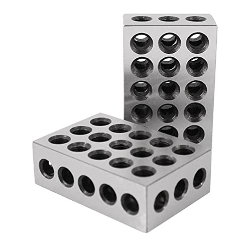 1 Paar Parallelblock-Set Aus Gehärtetem mit 23 Löchern, Passendes Maschinisten-Fräswerkzeug, Präzision 25–50–75 mm von UrbanFlyingFox