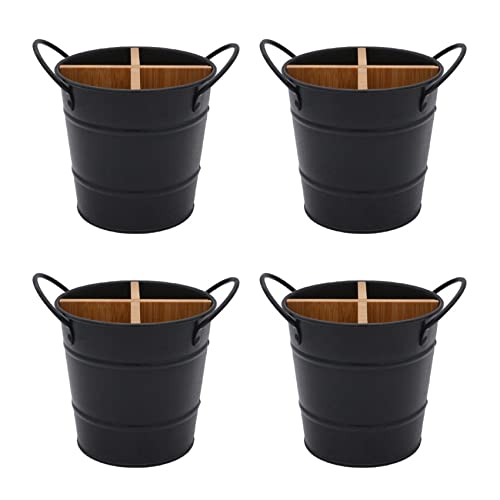 UrbanFlyingFox 4X Küchen Besteck Organizer Messer Ständer Aufbewahrung Halter Separater Stäbchen Küchen Utensilien Kochen Werkzeug Eimer Schwarz UrbanFlyingFox 4X Küchen Besteck Organizer Messer Ständer Aufbewahrung Halter Separater Stäbchen Küchen Utensilien Kochen Werkzeug Eimer Schwarz von UrbanFlyingFox