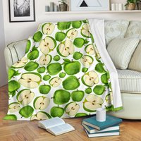 Apfel Obst Decke/Print Fleece Kuscheldecke Erwachsene Kinder von UrbanGiftStore