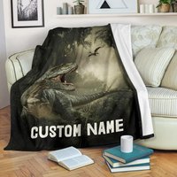 Name Dinosaurier Decke Wildleder Polyester Micro Fleece Überwurf von UrbanGiftStore