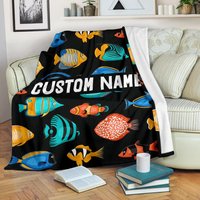 Fisch Namensdecke/Decke Fleece Erwachsene Kinder von UrbanGiftStore