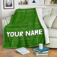 Fußball Custom Namensdecke/Decke Fleece Erwachsene Kinder von UrbanGiftStore