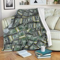 Geld Decke/Gedruckt Werfen Dollar Banknoten Fleece Rechnung Gemütliche Erwachsene Kind von UrbanGiftStore