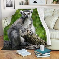 Lemur Decke/Fleece Kuschelige Erwachsenen Kinderdecke Liebhaber Geschenk von UrbanGiftStore