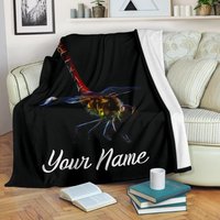 Libelle Individuelle Namensdecke/Fleece-Decke Erwachsene Kinderdecke von UrbanGiftStore