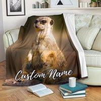 Mungo Benutzerdefinierte Name Decke/Erdmännchen Werfen Fleece-Decke Mongoose Erwachsene Kinder Geschenk von UrbanGiftStore