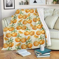 Orange Obstdecke/Print Decke Fleece Kuscheldecke Kid Erwachsene von UrbanGiftStore