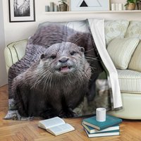 Otter Decke/Nagetier Fleece-Decke Kuschelige Pelz-Nagetier Kinderdecke Geschenk von UrbanGiftStore